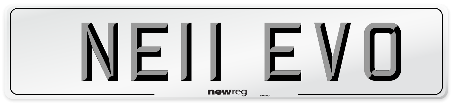 NE11 EVO Number Plate from New Reg